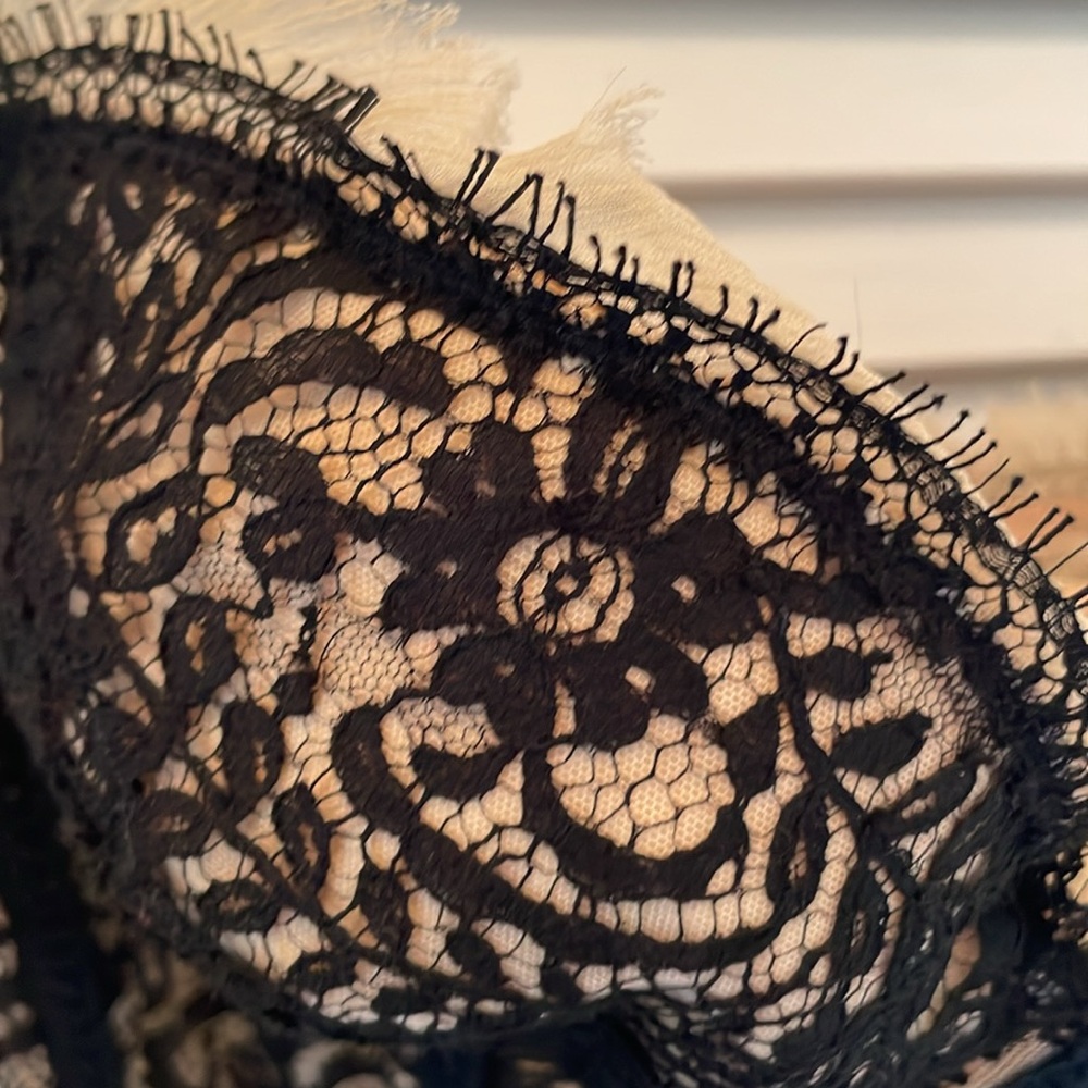 NWT Elie Tahari  Bustier Lace black/beige lining cotton nylon,elastine size L - Picture 3 of 17